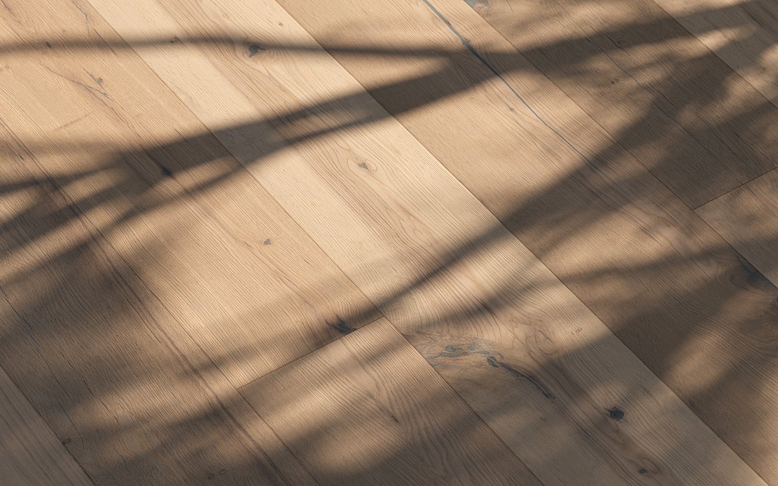 Detailed oak floor material under natural light
