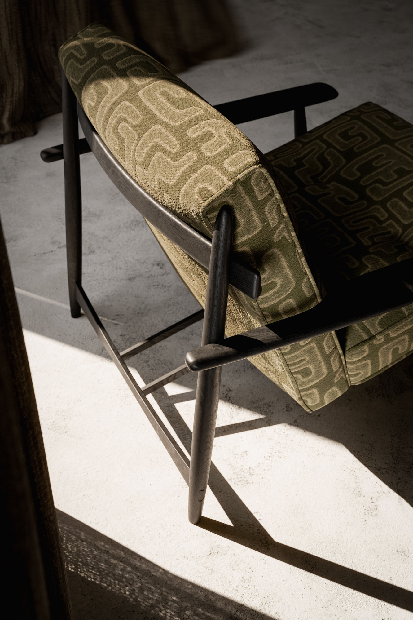 Interior visualization using real upholstery fabric